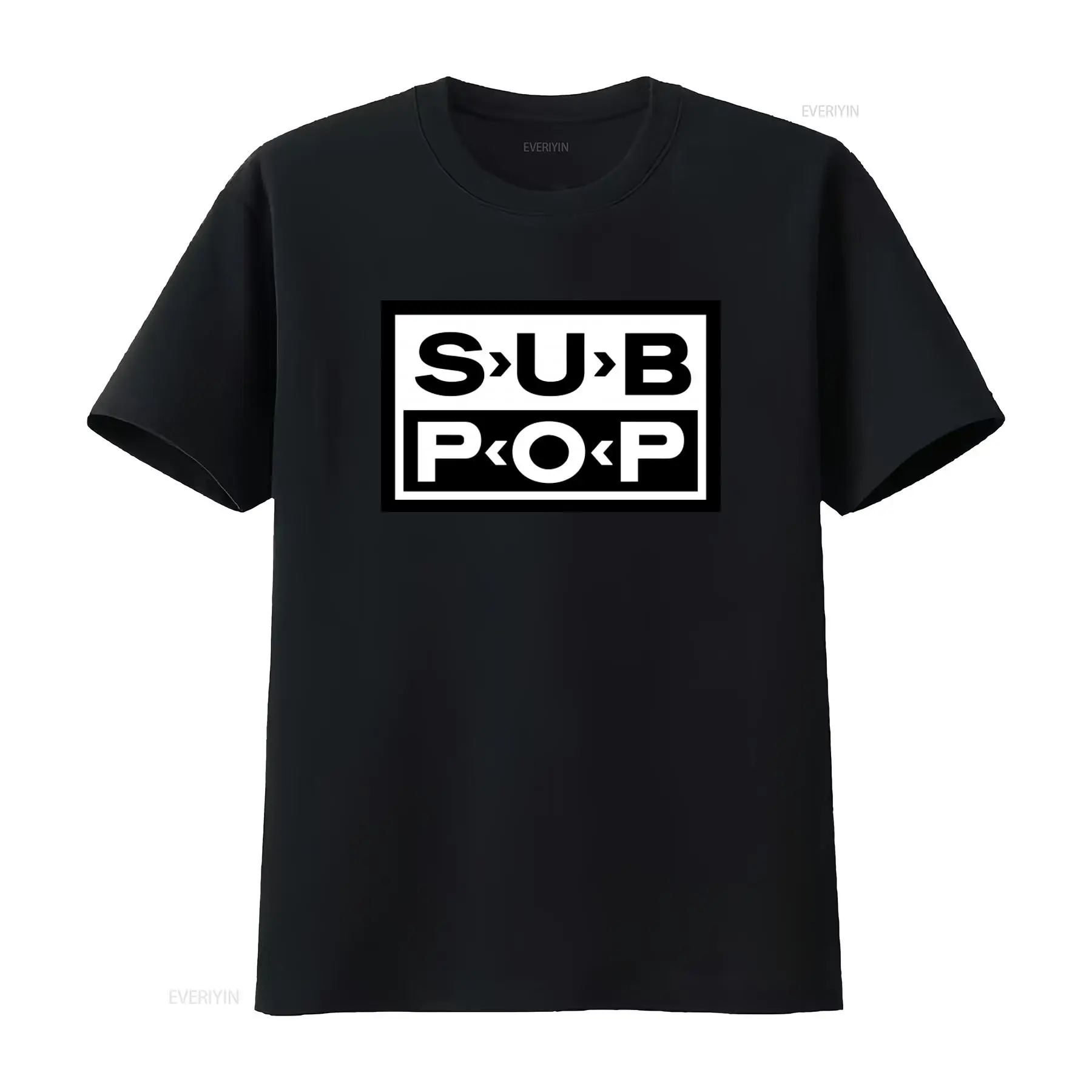 Vintage Fashion Jersey - Koszulka Sub Pop Logo, czarna z
