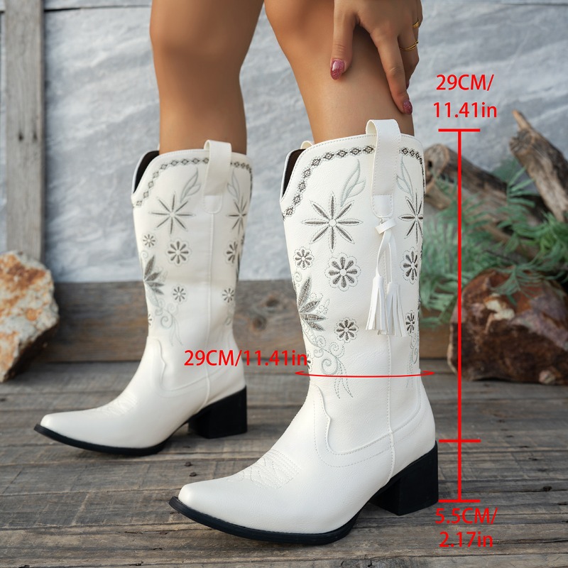 Vintage Outdoor Fashion - Klasyczne, damskie kozaki za kolano z