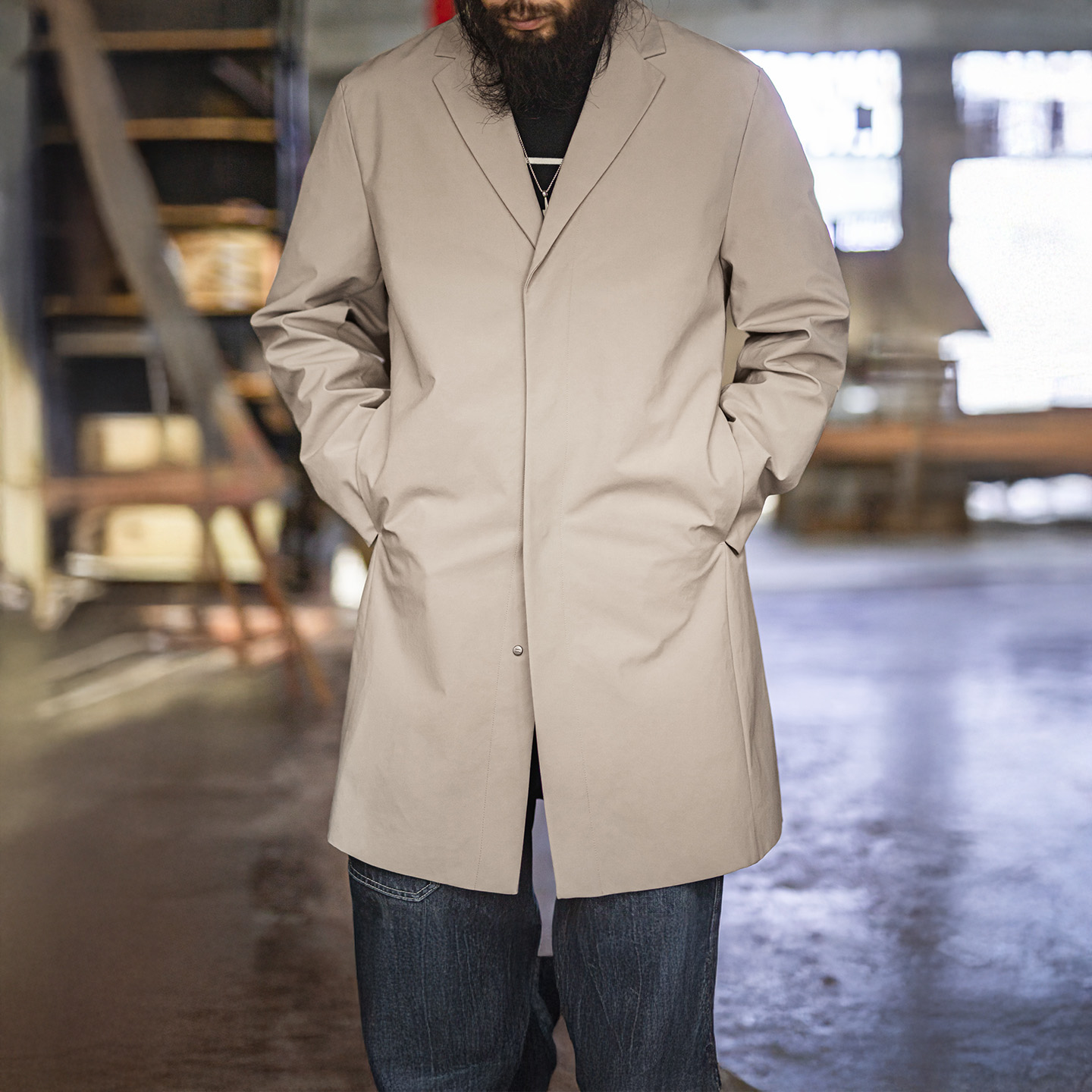 Męski płaszcz typu trench coat – Vintage Windbreaker Nylon recenzja i cena